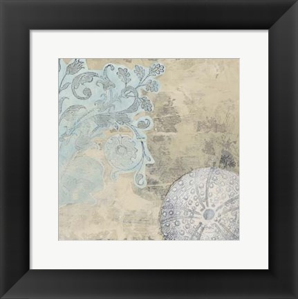 Framed Coastal Cameo I Print