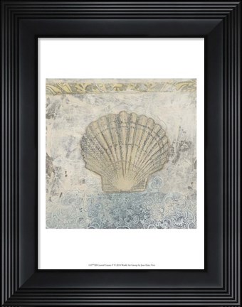 Framed Coastal Cameo V Print