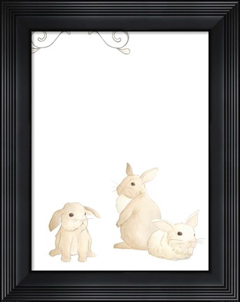 Framed Baby Animals I Print