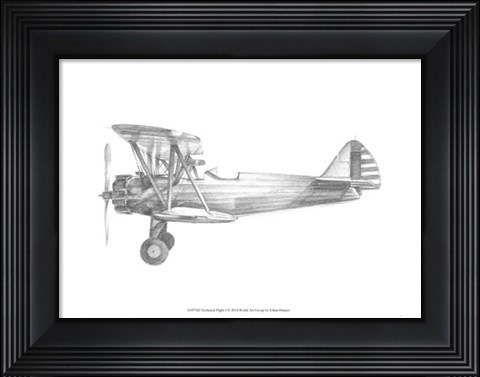 Framed Technical Flight I Print