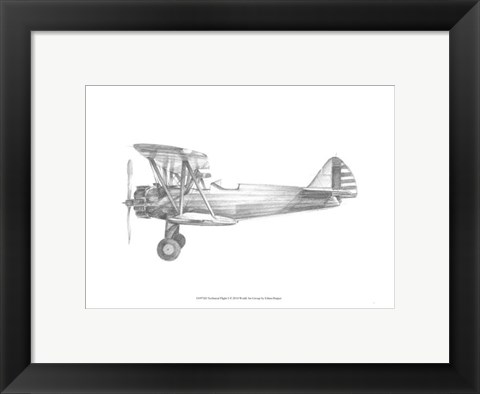 Framed Technical Flight I Print