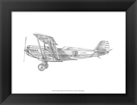 Framed Technical Flight II Print