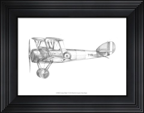 Framed Technical Flight V Print