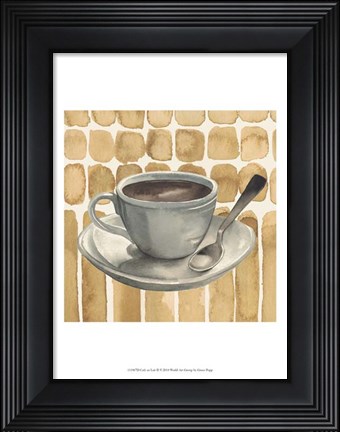 Framed Cafe au Lait II Print