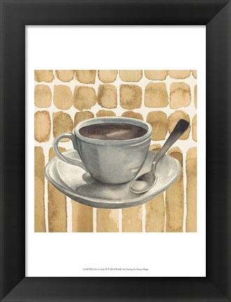 Framed Cafe au Lait II Print