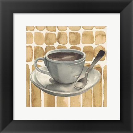 Framed Cafe au Lait II Print