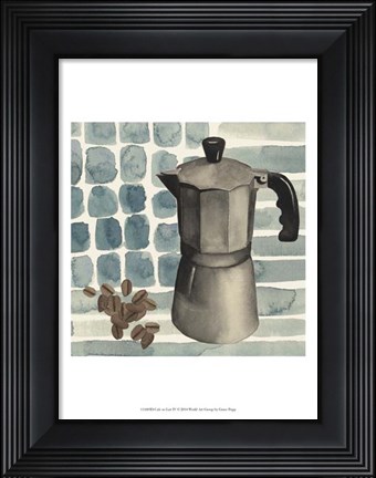 Framed Cafe au Lait IV Print