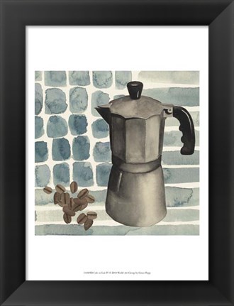 Framed Cafe au Lait IV Print