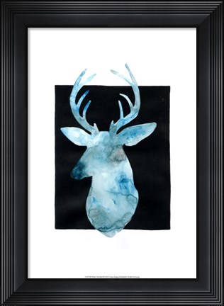 Framed White Tail Bust II Print
