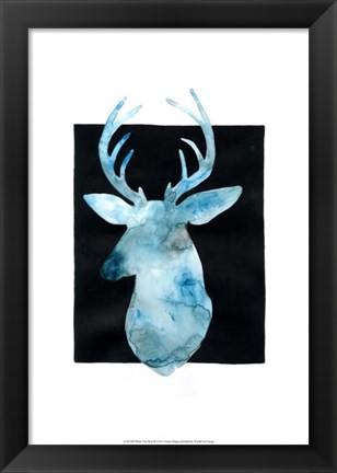 Framed White Tail Bust II Print