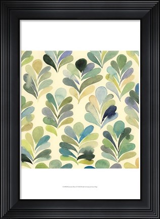 Framed Watercolor Palms II Print