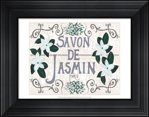 Framed Vintage Soap Design II Print
