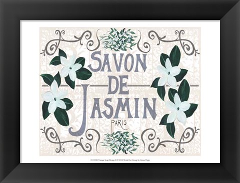 Framed Vintage Soap Design II Print