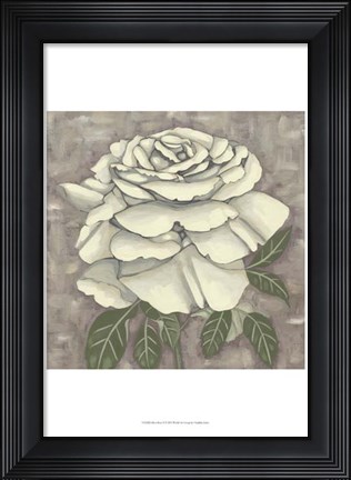 Framed Silver Rose II Print