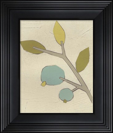 Framed Simple Stems II Print