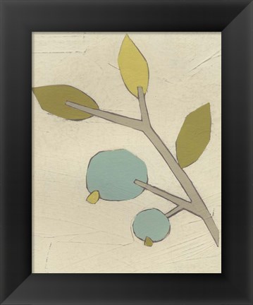 Framed Simple Stems II Print