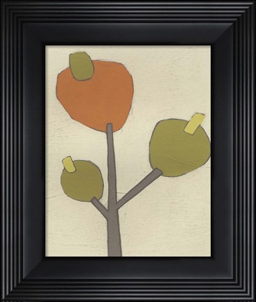 Framed Simple Stems III Print