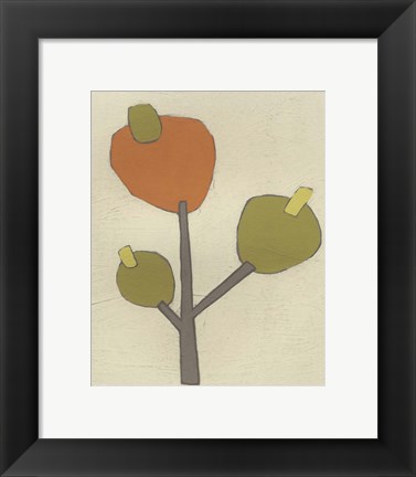 Framed Simple Stems III Print