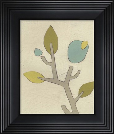 Framed Simple Stems IV Print