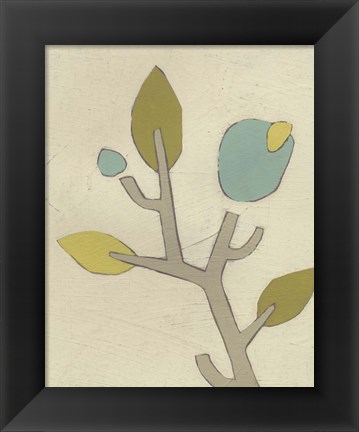 Framed Simple Stems IV Print