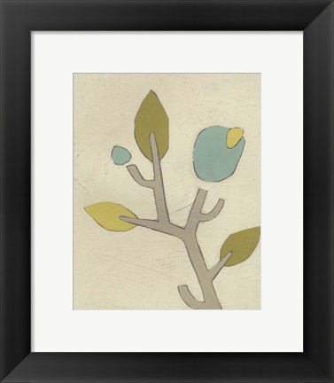 Framed Simple Stems IV Print