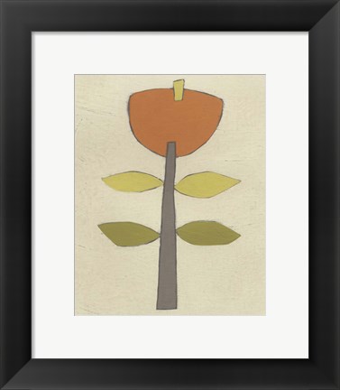 Framed Simple Stems V Print