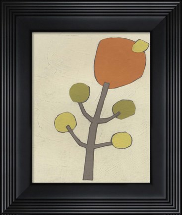 Framed Simple Stems VII Print