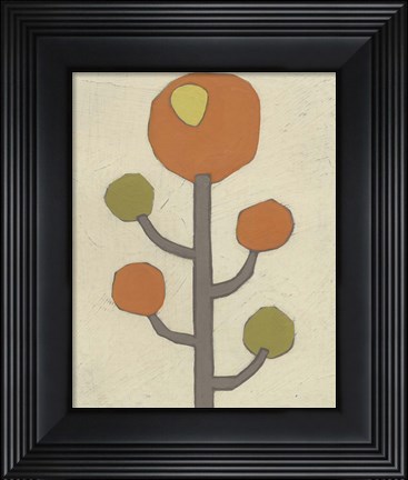 Framed Simple Stems IX Print