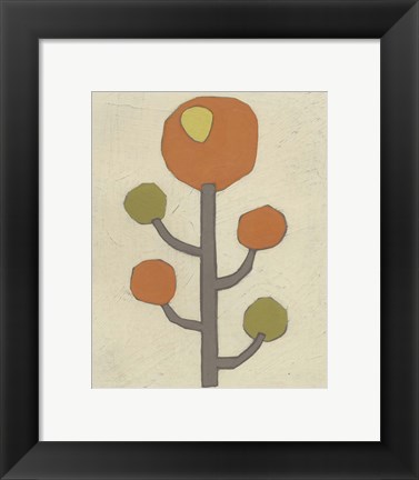 Framed Simple Stems IX Print