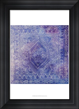 Framed Batik Nebula I Print