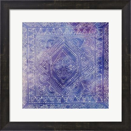 Framed Batik Nebula I Print