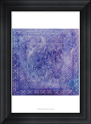 Framed Batik Nebula II Print