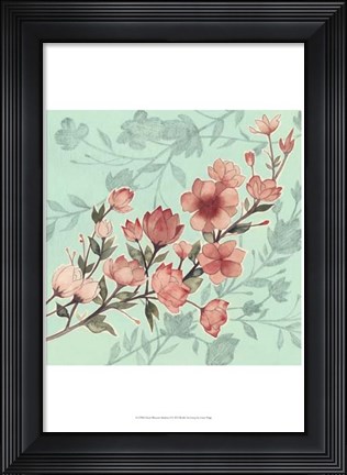 Framed Cherry Blossom Shadows I Print