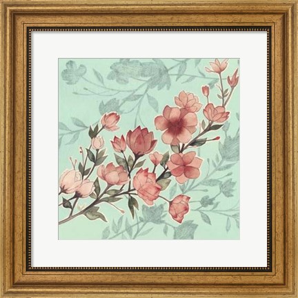 Framed Cherry Blossom Shadows I Print