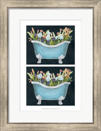 Framed 2-Up Bathtub Garden II Print