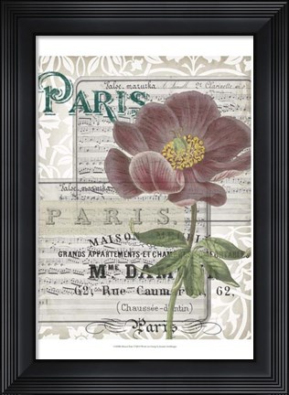 Framed Musical Paris I Print