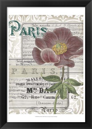 Framed Musical Paris I Print