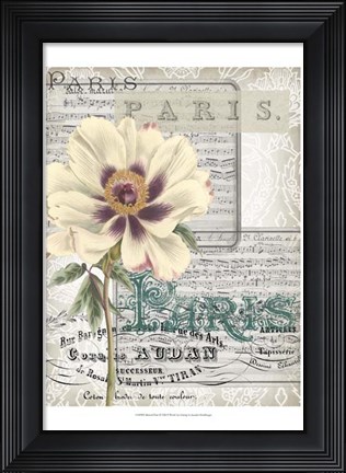 Framed Musical Paris II Print