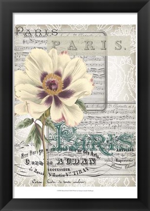 Framed Musical Paris II Print