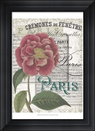 Framed Musical Paris III Print