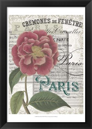 Framed Musical Paris III Print