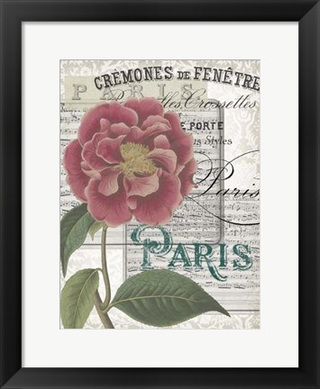 Framed Musical Paris III Print