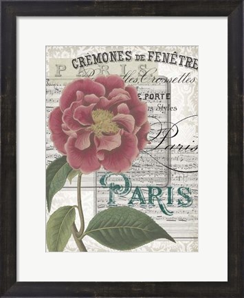 Framed Musical Paris III Print