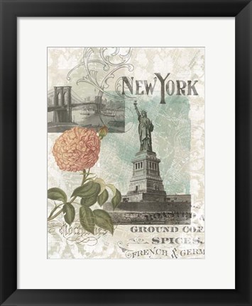 Framed Visiting New York Print