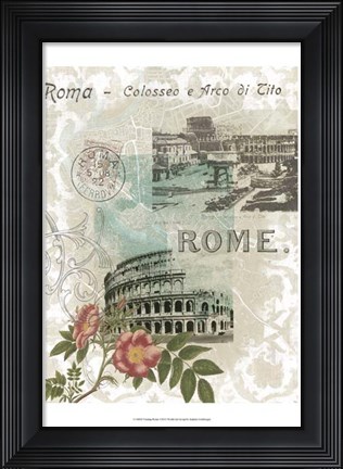 Framed Visiting Rome Print