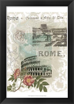 Framed Visiting Rome Print