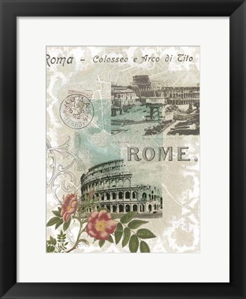 Framed Visiting Rome Print