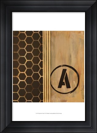 Framed Typewriter Tread I Print