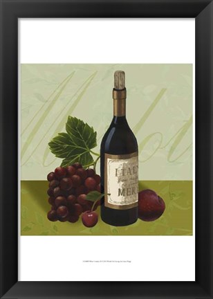 Framed Wine Country II Print