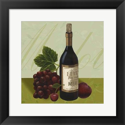 Framed Wine Country II Print